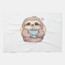Search for cute sloth tea towels Kawaii