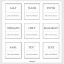 Search for spices stickers Pantry