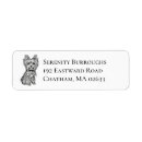 Search for yorkie puppy return address labels Dog