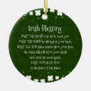 Search for irish blessing christmas tree decorations Green