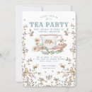 Search for tea time baby shower invitations Wildflowers