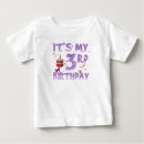 Search for 3rd birthday baby shirts Celebration