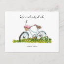 Search for bicycle basket postcards Illustration
