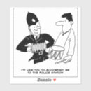 Search for cartoon police stickers Policeman