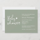 Search for sage green baby shower invitations Typography