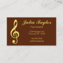 Search for clef business cards Singer