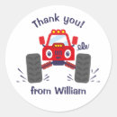 Search for monster truck thank you stickers For kids