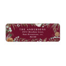 Search for winter return address labels Rustic