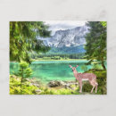 Search for watercolor forest postcards Landscape