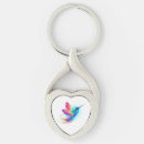 Search for multicolor hearts key rings Rainbow