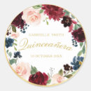 Search for burgundy floral stickers Elegant