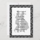 Search for dance couple invitations Black and white