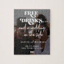 Search for jigsaw invitations Black and white