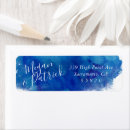 Search for sapphire return address labels Watercolor