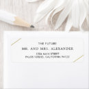 Search for gold lines return address labels Minimalist