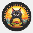 Search for cute burger stickers Funny