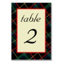 Search for scottish wedding table cards Plaid