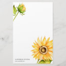 Search for sunflower stationery paper Watercolor