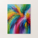 Search for bright colourful art puzzles Joyful