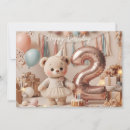 Search for baby girl second birthday invitations Pastel