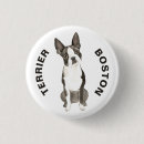 Search for boston terrier badges Illustration