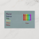 Search for crayon business cards Kids