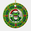 Search for santa frog christmas decor Froggy
