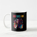 Search for i am the queen mugs Black