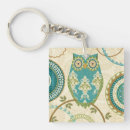 Search for floral leaf pattern key rings Green
