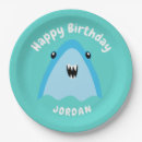 Search for shark paper plates Under the sea
