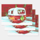 Search for christmas camper wrapping paper Red