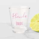 Search for party favors shot glasses Bride