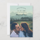 Search for mountain landscape save the dates Rustic