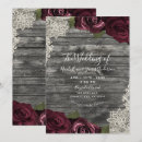 Search for cream burgundy wedding invitations Rustic