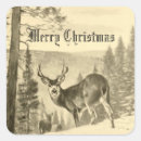 Search for deer in woods stickers Vintage