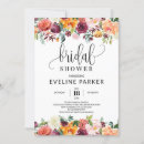 Search for fall floral bridal shower invitations Boho