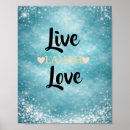 Search for quotes to live by posters Typography