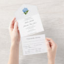 Search for blue hydrangea wedding invitations Blue and white