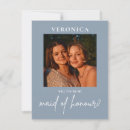Search for dusty blue bridesmaid cards Maid of honour proposal