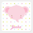 Search for elephant cartoon stickers Pink
