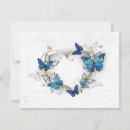 Search for butterflies rsvp cards Gold