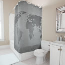 Search for world map shower curtains Earth