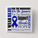 Search for colon cancer awareness badges Support