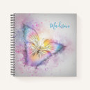 Search for blue butterfly notebooks Watercolor