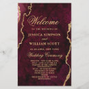 Search for burgundy wedding programs Gold
