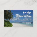 Search for destination business cards Beach