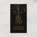 Search for guitar business cards Gold