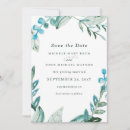 Search for modern christmas wedding save the dates Greenery