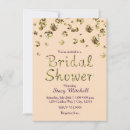 Search for peach and gold bridal shower invitations Glitter