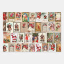 Search for retro santa wrapping paper Traditional